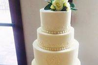 Five layered wedding cake
