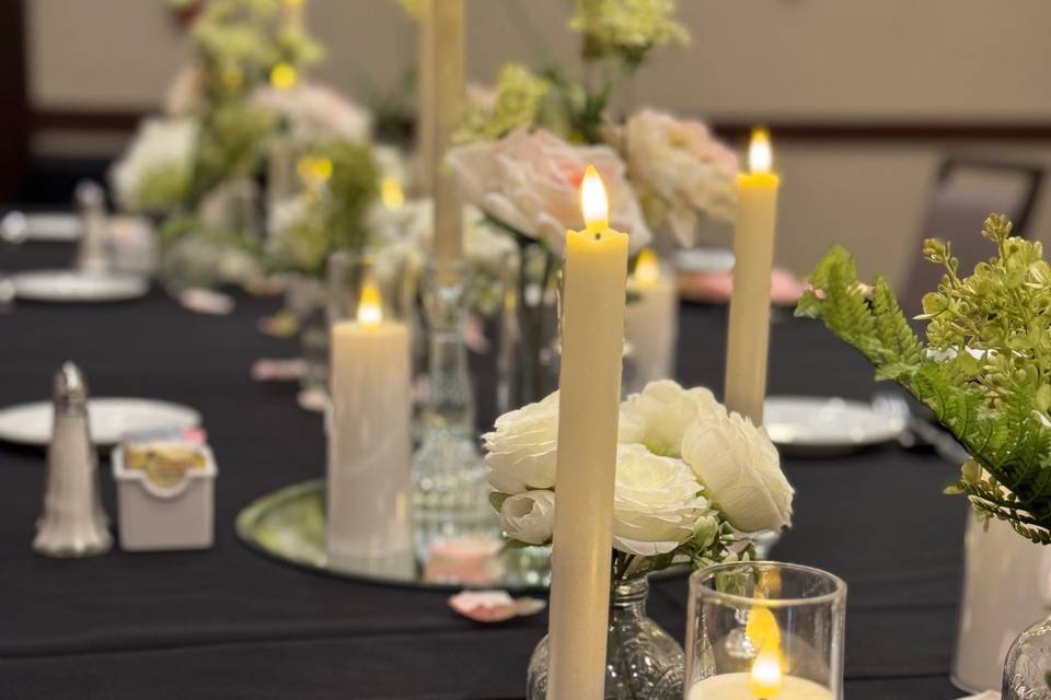 Intimate Banquet Table Setting
