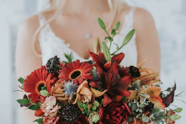 Fall bridal bouquet