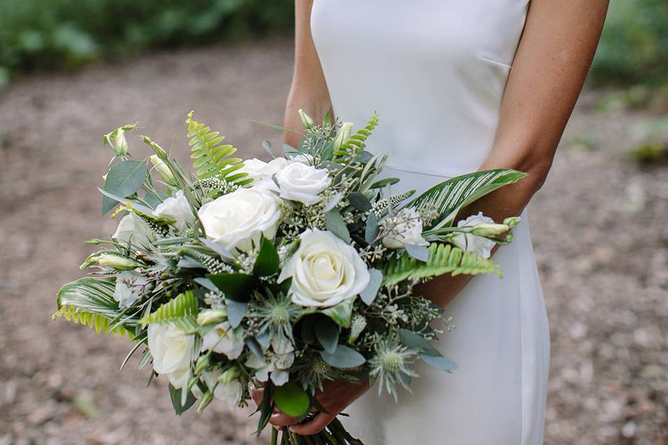 White wedding bouquet