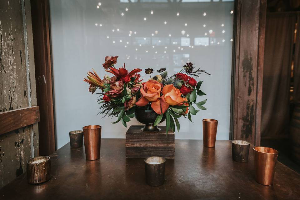 Fall wedding, Brooklyn Winery