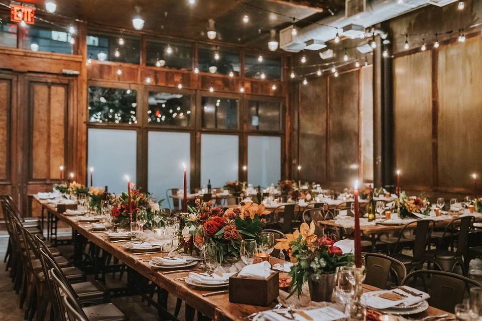 Fall wedding, Brooklyn Winery