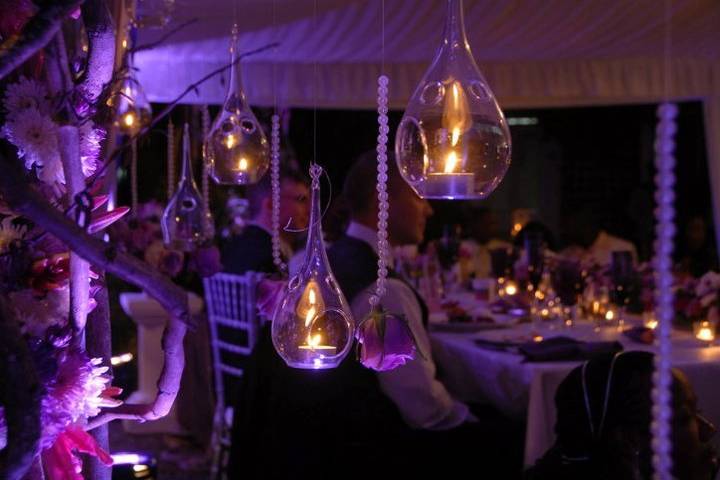 Reception under a tent at the famous Strawberry Hill, Jamaica...Visited often by celebs!