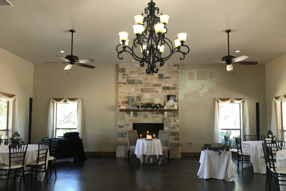 Dining area | Venue: The Moss Ranch at Enchanted Rock