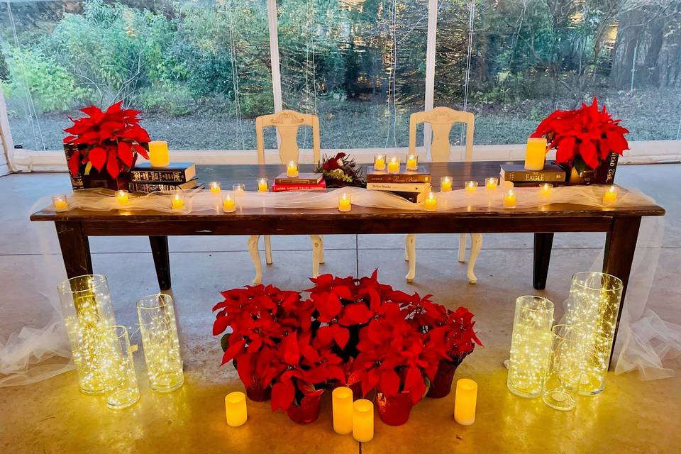 Christmas Sweetheart table