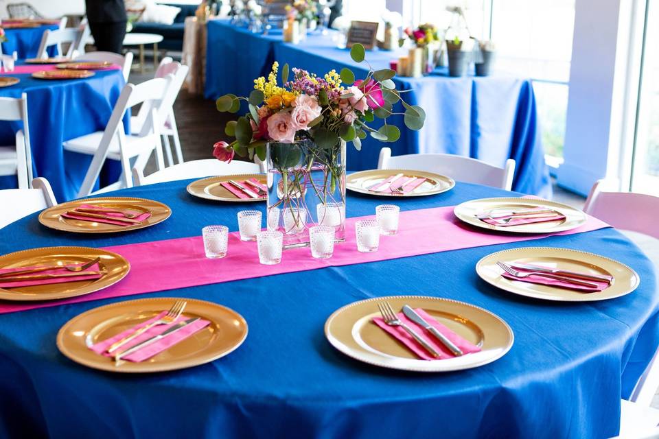 Love colorful table settings