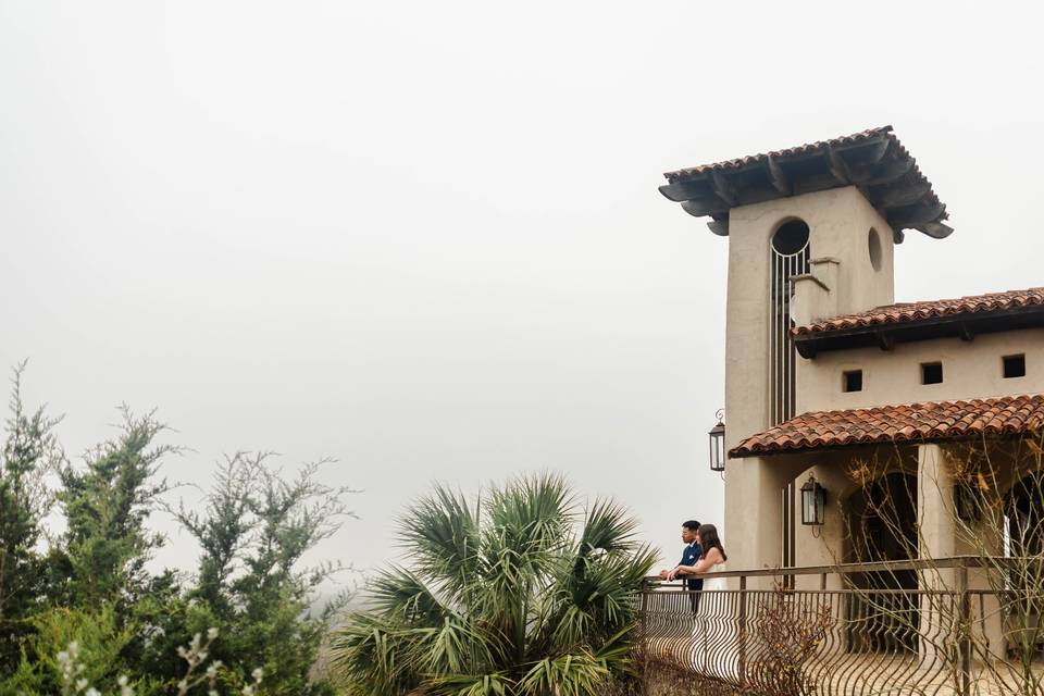 Couple looking at scenery