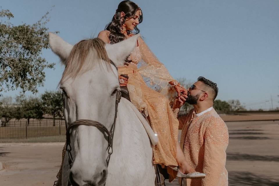 Houston baraat and photo shoot