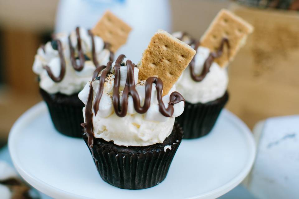 S'more cupcakes