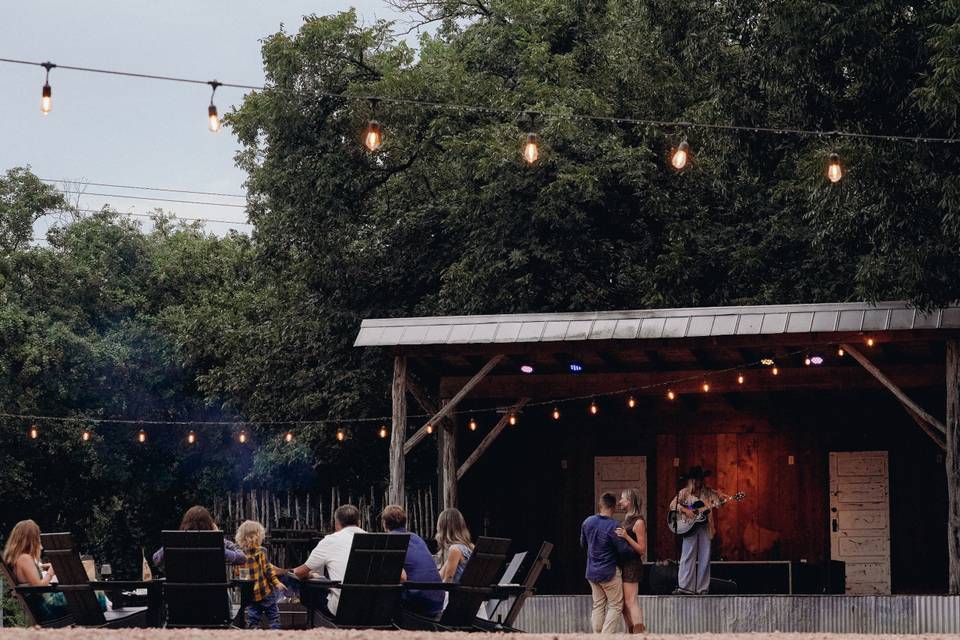 Stage set up