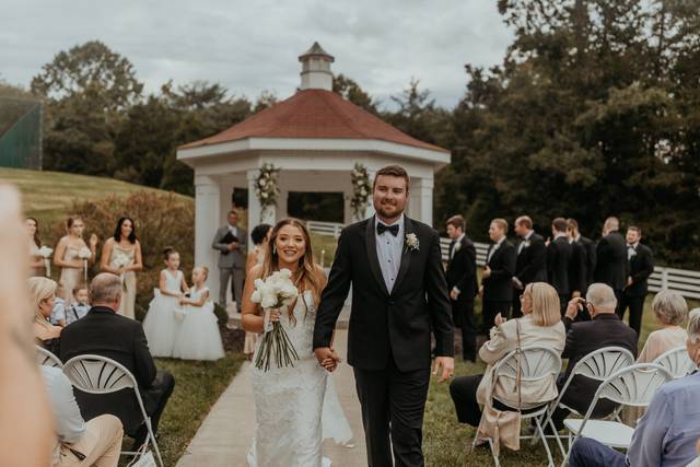 Post ceremony outside