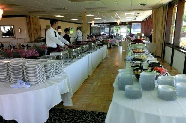 Buffet area