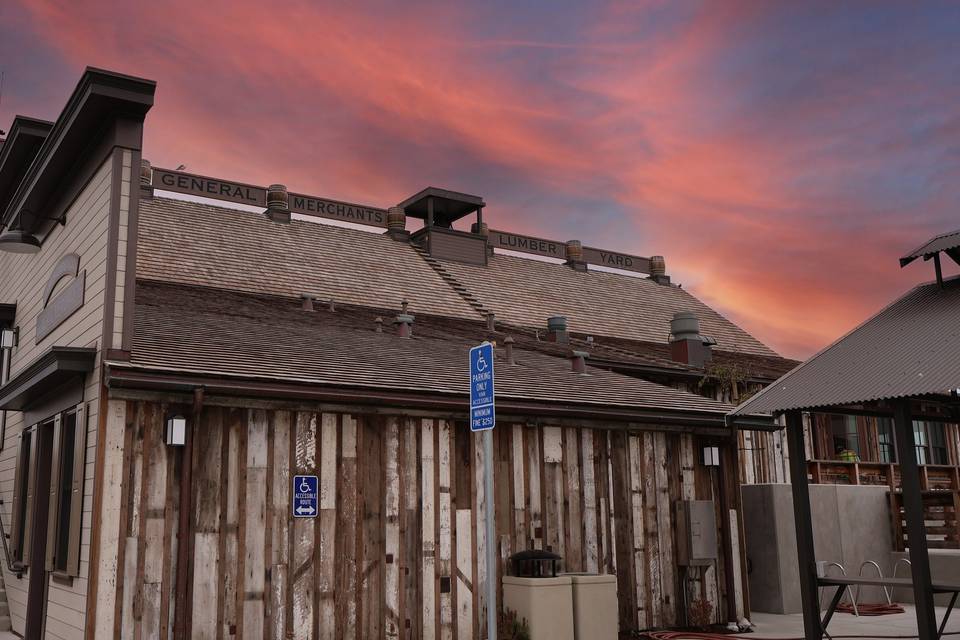 Side Entrance Sunset