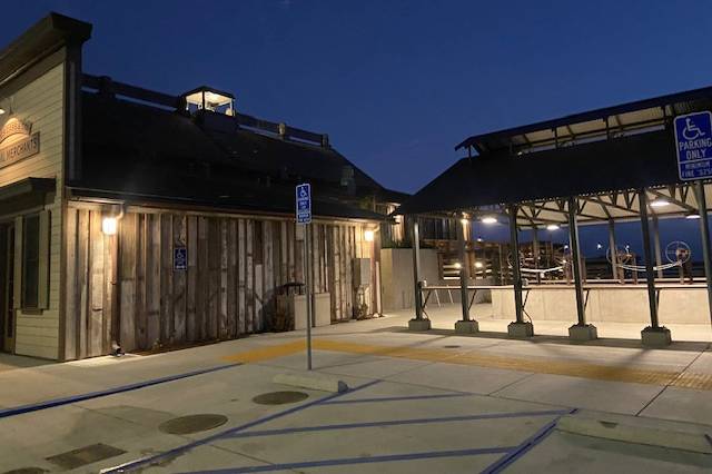 ADA parking and BBQ