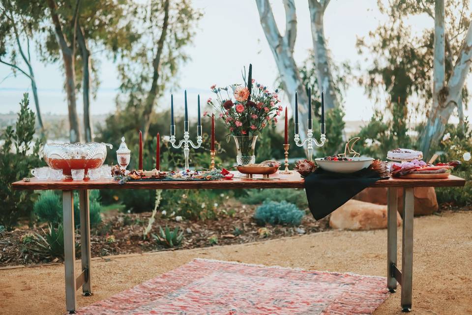 Purple Heart Wood Table