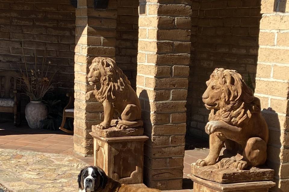 Entrance to the main house