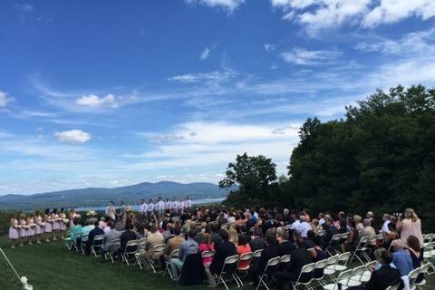 Outdoor ceremony site