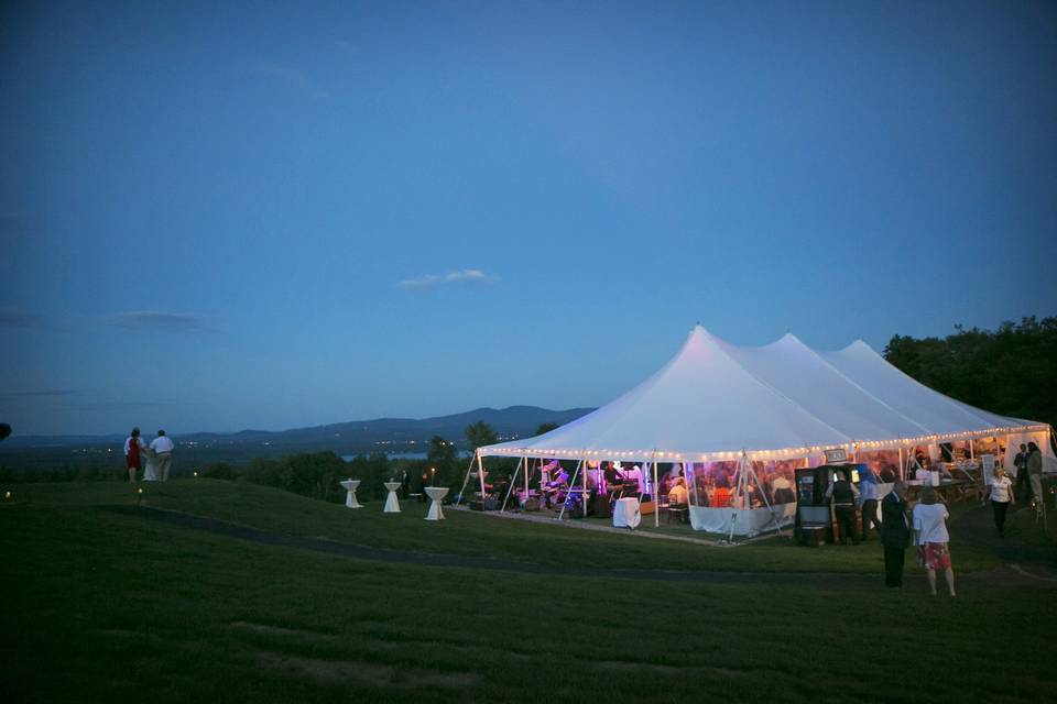 Tented reception