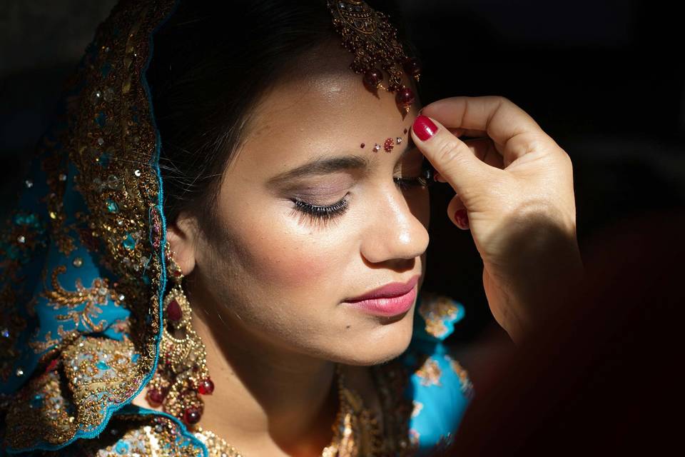 An indian bride in Napa.