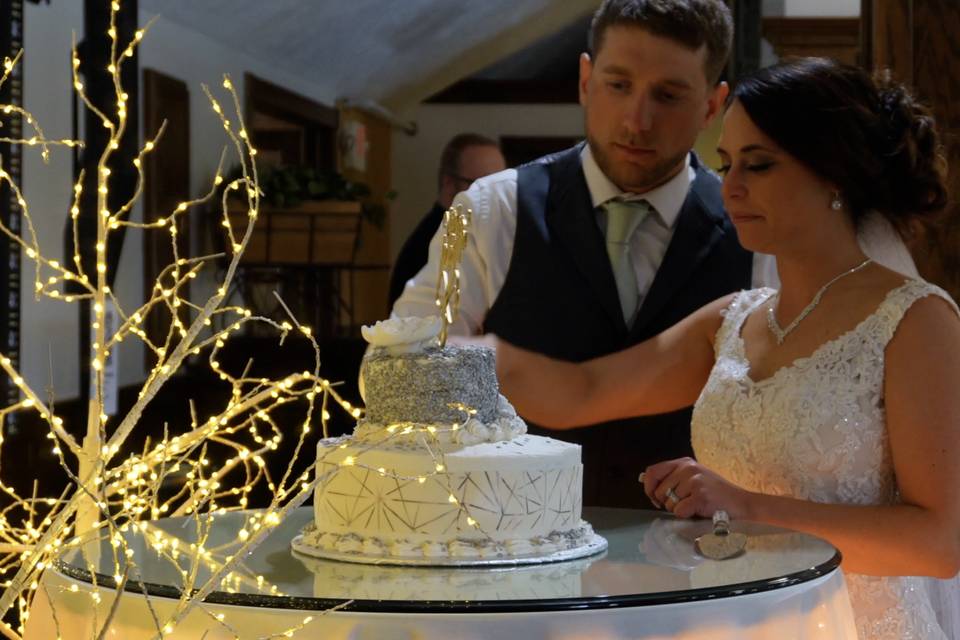 Cutting the cake