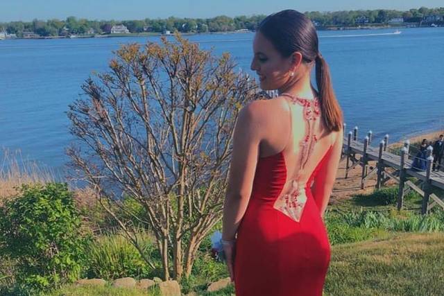Red gown