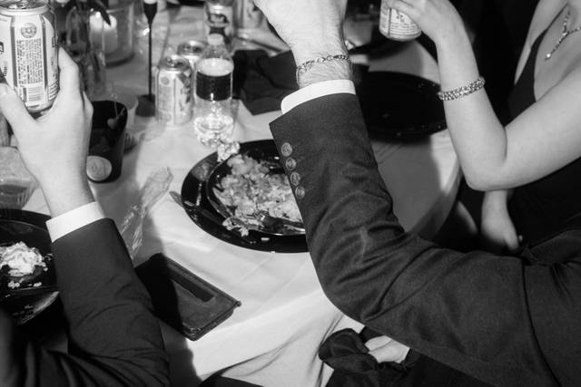 Cheers to the new couple