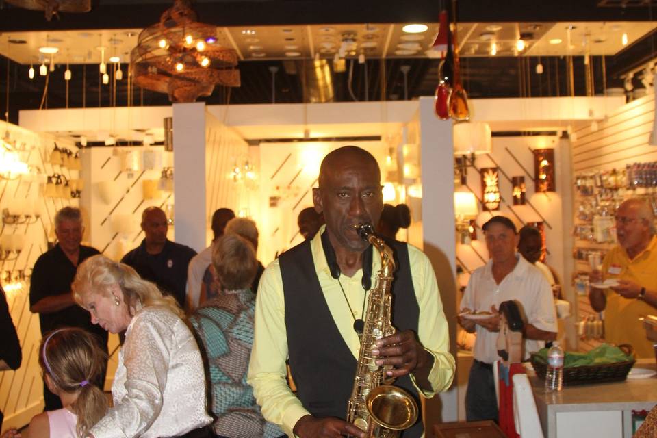Saxophone music help make the event great!