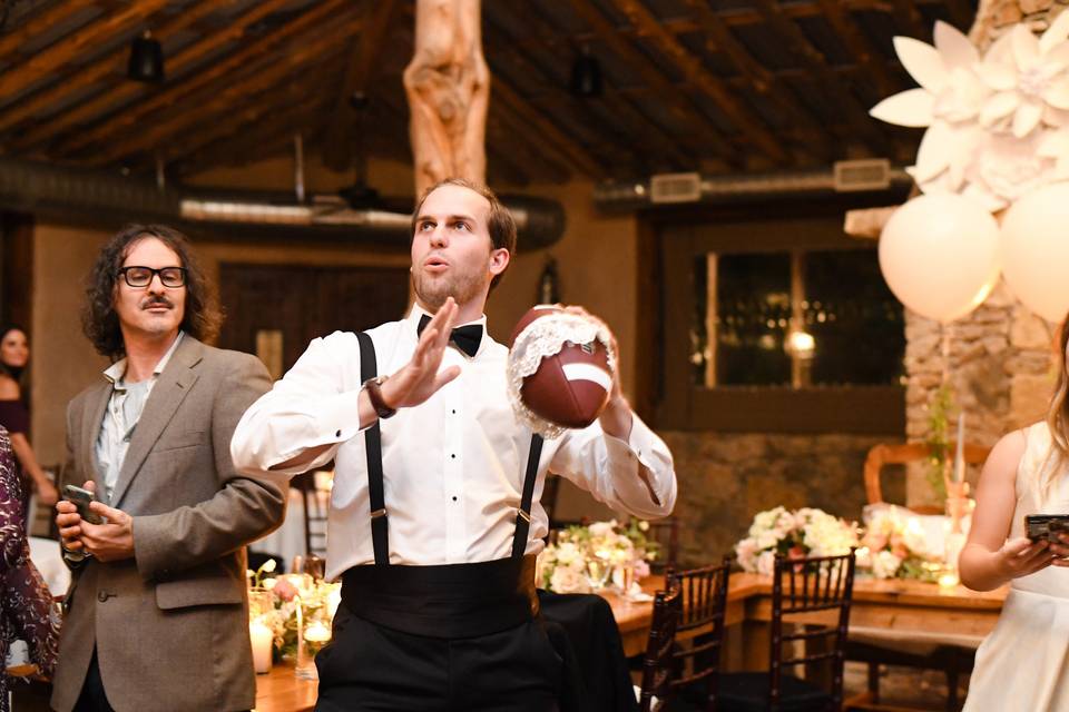 Football Garter Toss