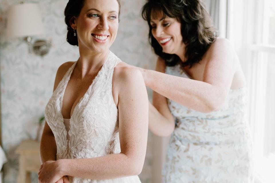 Mom and bride