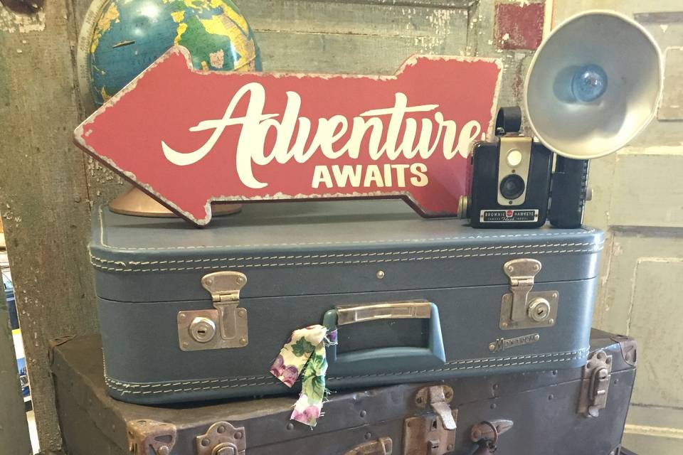 A few of our small trunks/suitcases!