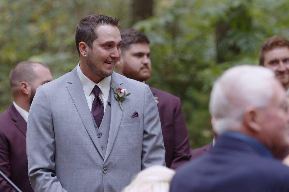 Groom at the Alter