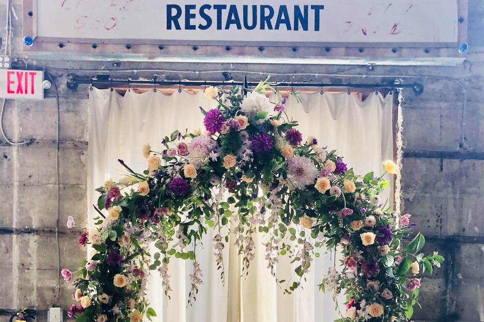 Arch Florals at The Ruins