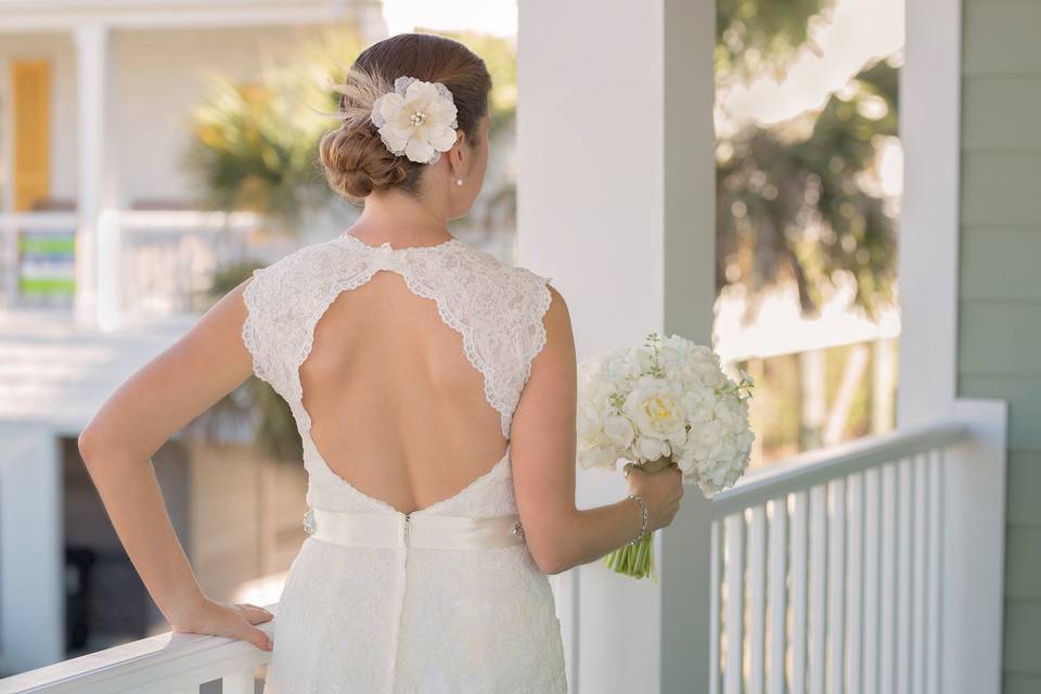 A beach house Wedding celebration in Garden City, South Carolina