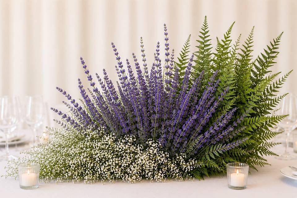 Lavender medium table display
