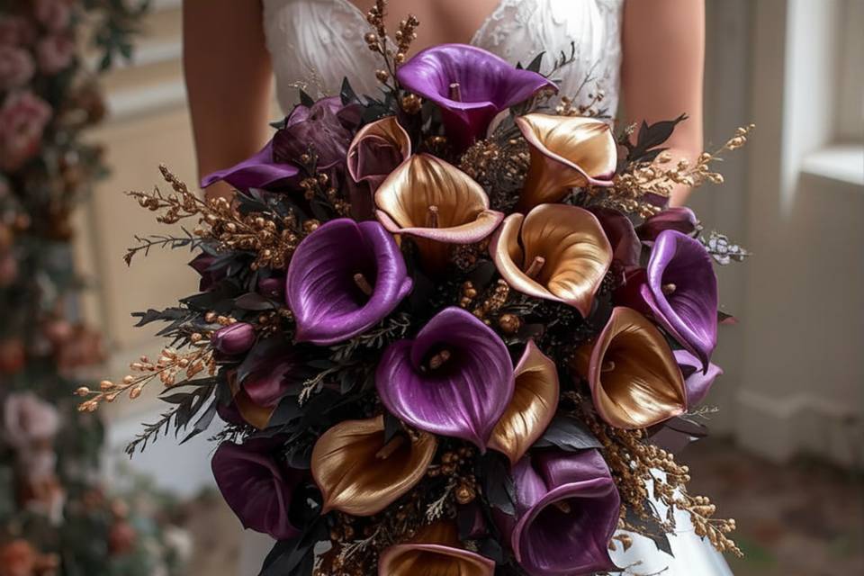 Purpleand gold calla lilies.png