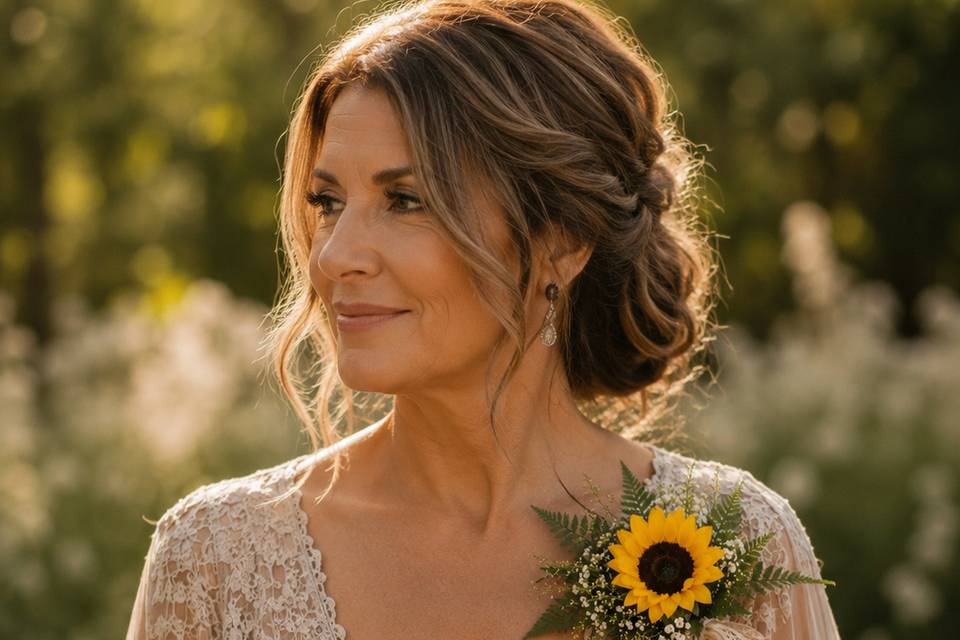 Sunflower corsage