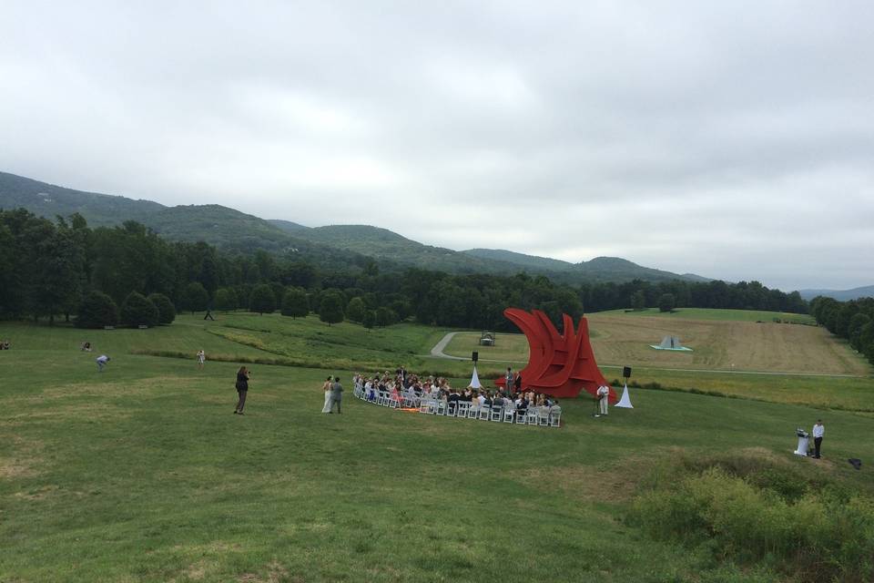 outdoor wedding ceremony