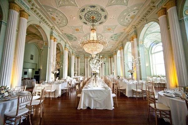 Wedding reception area