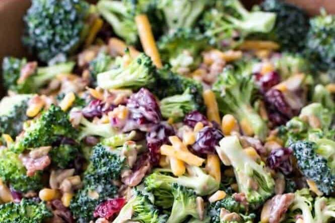 Fresh broccoli salad