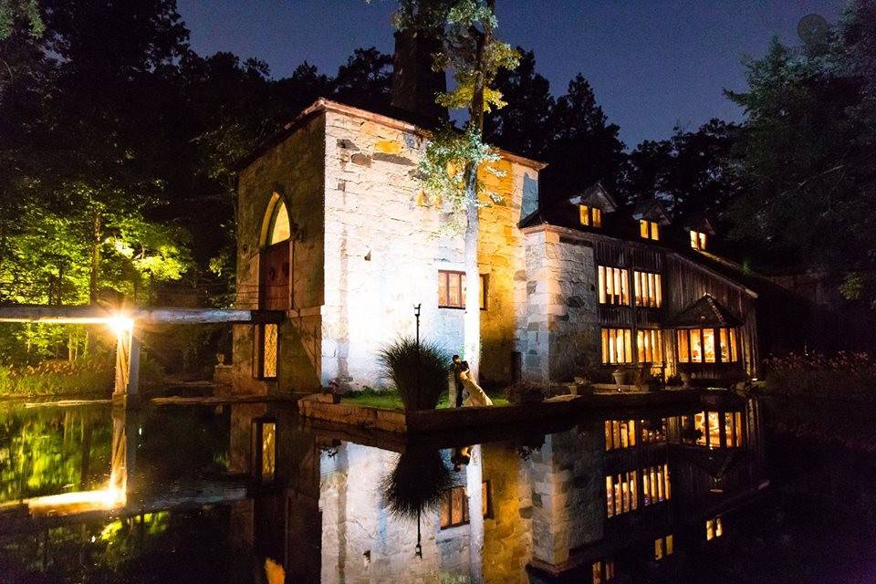 Evening lights on the venue