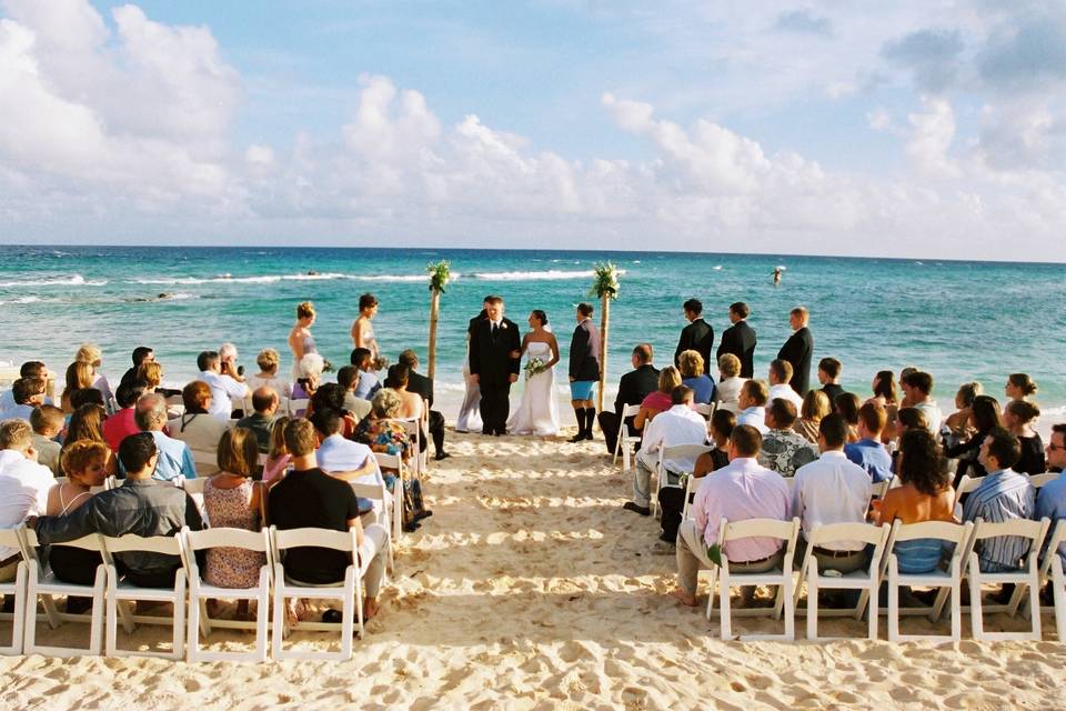 Bermuda beach wedding