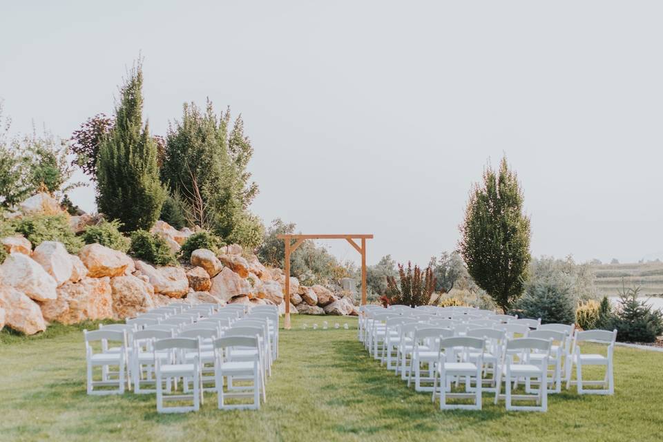 Chairs for ceremony