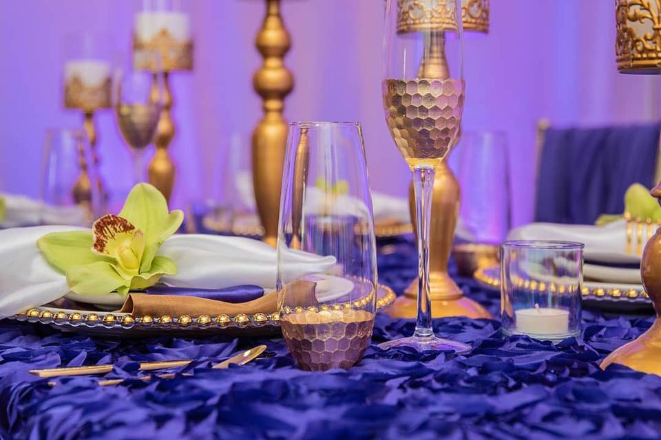 Lavish tablescape