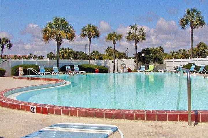 Our large pool pictured here has been recently upgraded. Please check our web site for pictures: http://www.oceanandracquet.com/amenities