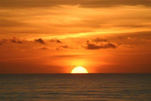 Our beach here at Ocean and Racquet Resort at sunset