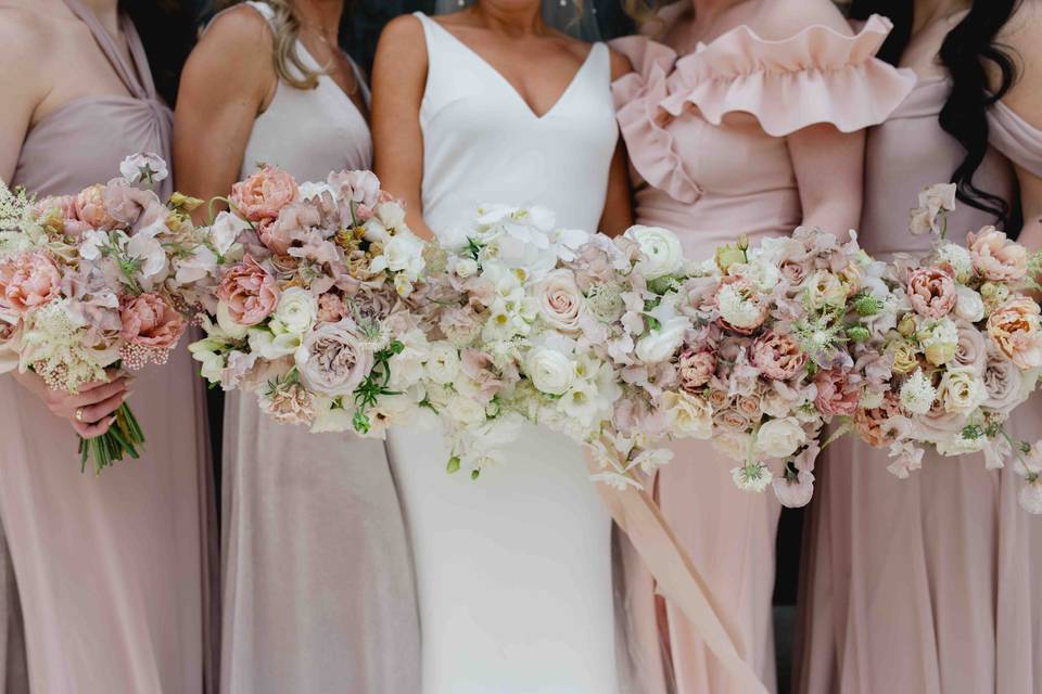 Blush Bridal Bouquets