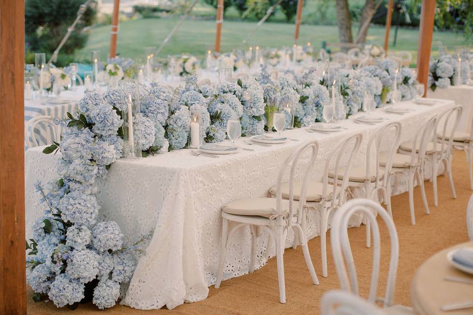 Delicate Blue Tablescape