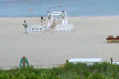 Beach wedding in West Palm