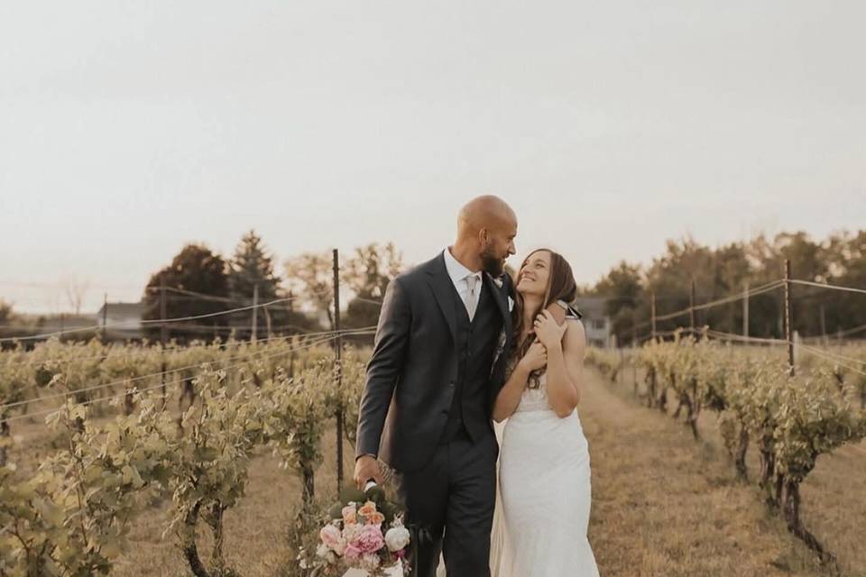 Couple in vines