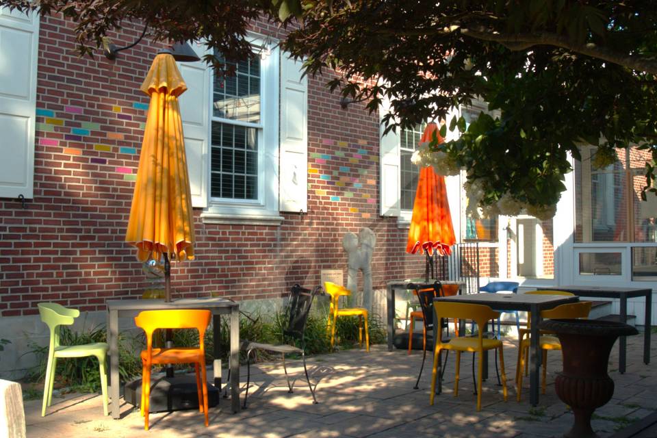 Outside seating